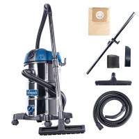 230V WET AND DRY VACUUM CLEANER STAINLESS STEEL 30L SCHEPPACH NTS30 PREMIUM