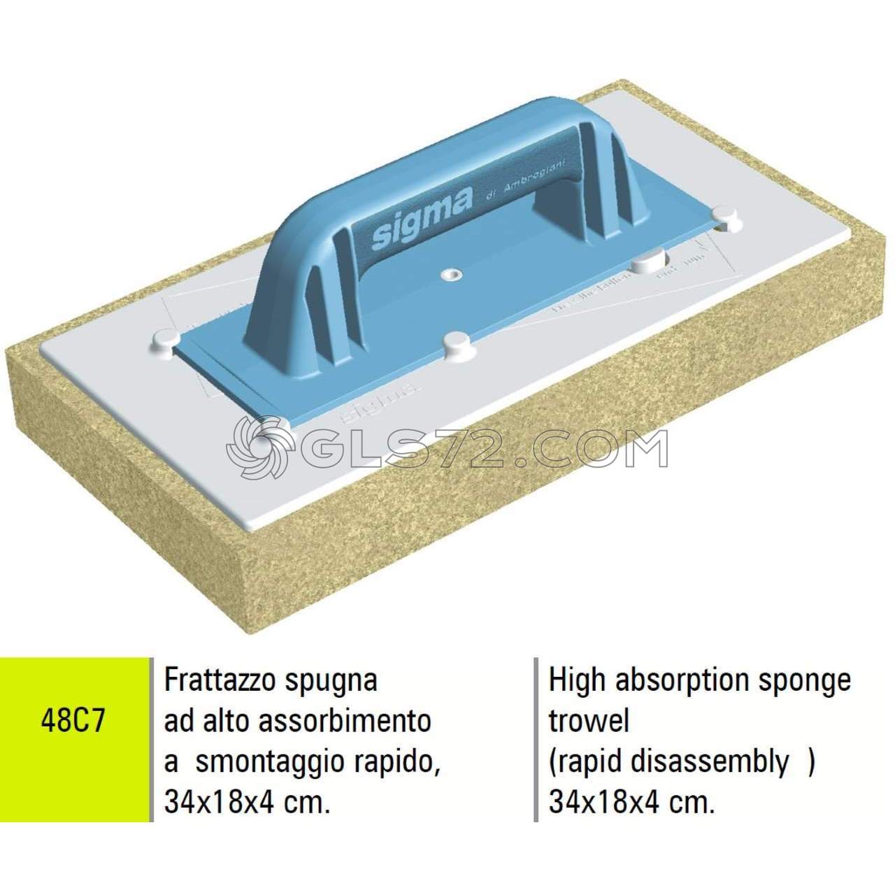 Taloche éponge Hydro, striée, 16 x 30 cm No. d'article 10757